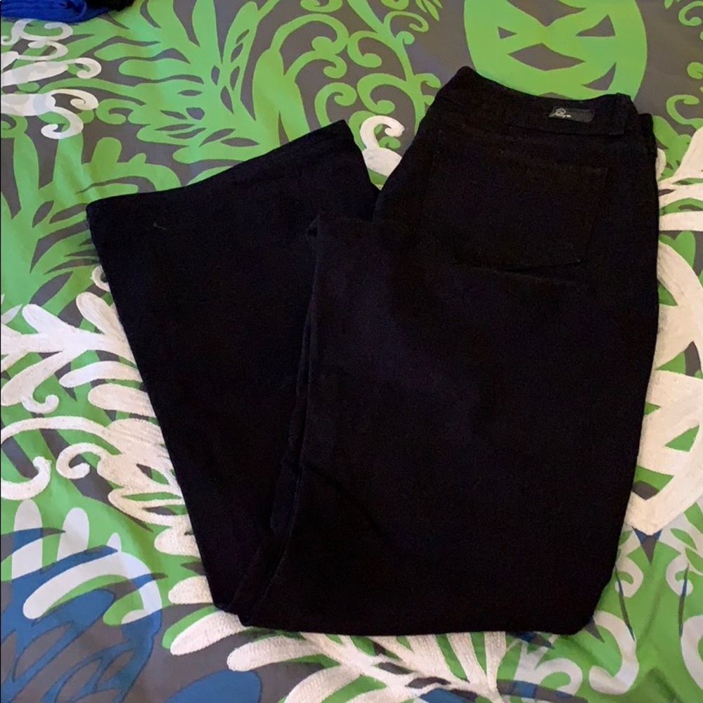 Paige black flare jeans. Size 30